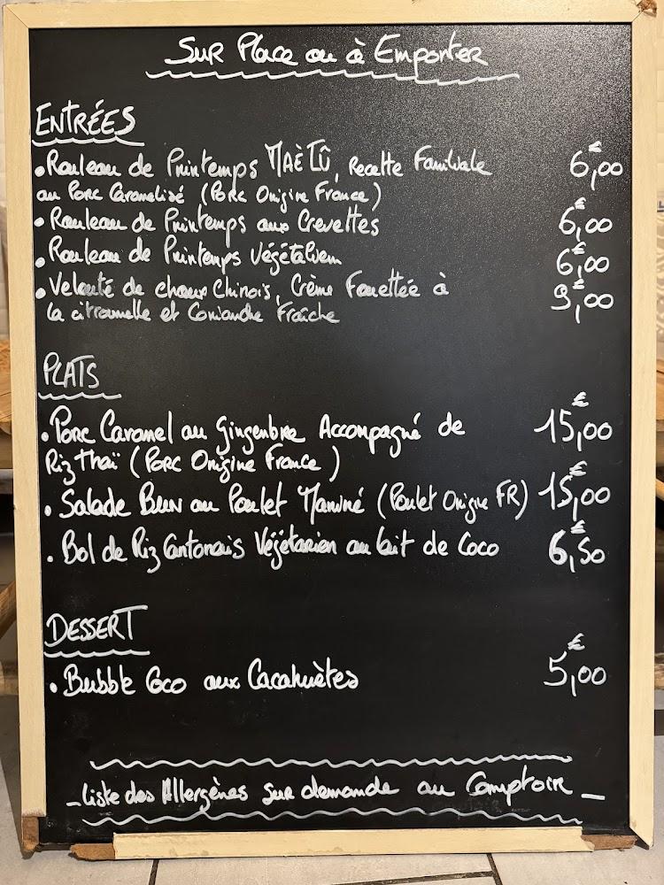 Maè Tû "La Maison du Rouleau de Printemps" - Menu Image 2